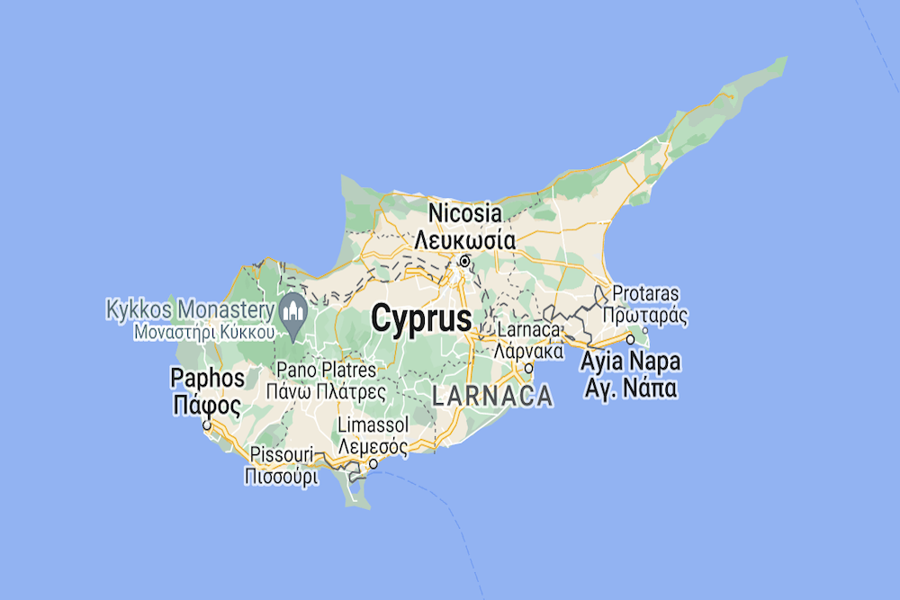 Cyprus map twisht