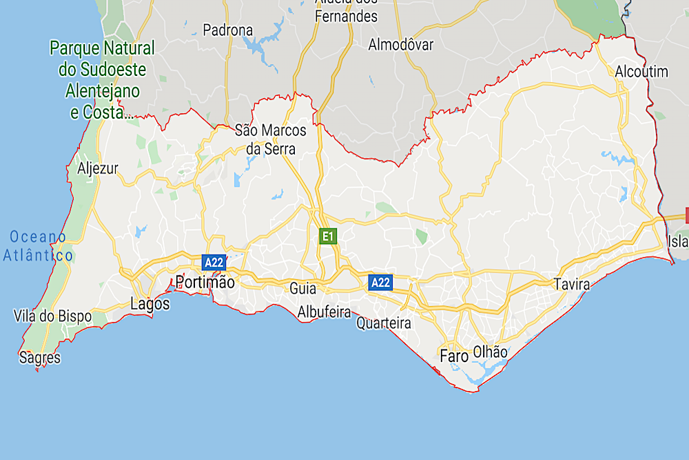 Algarve Map