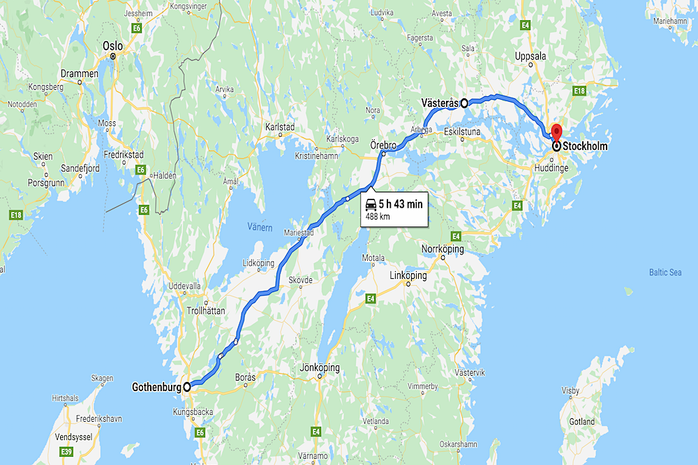 Sweden Map twisht