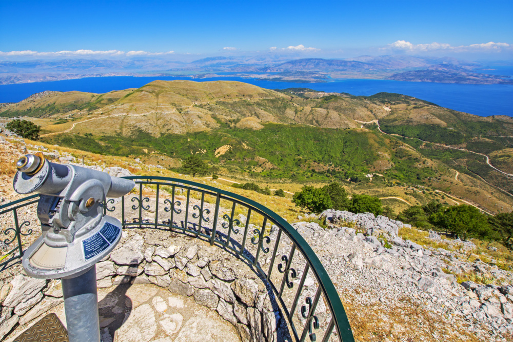 Mount Pantokrator Corfu twisht
