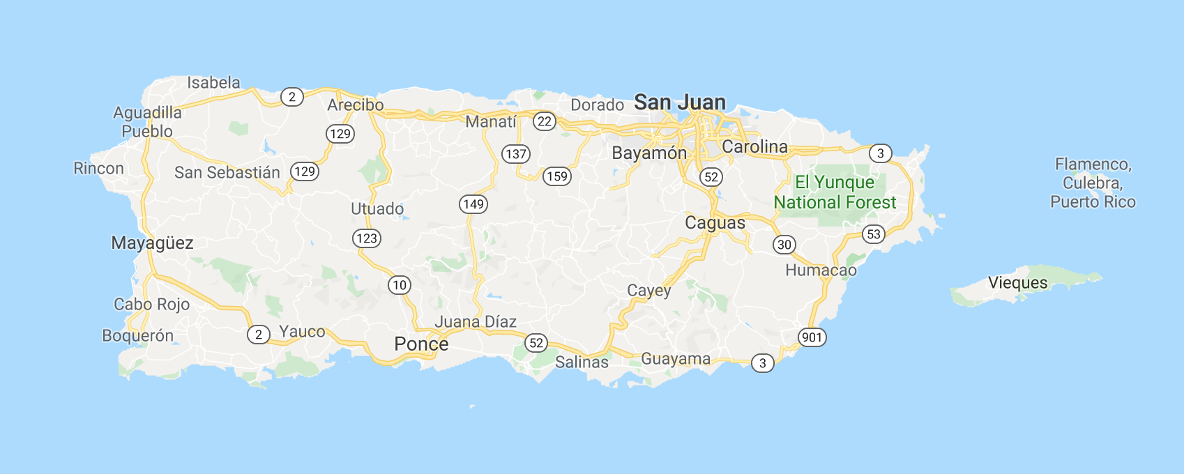 Puerto Rico Map twisht