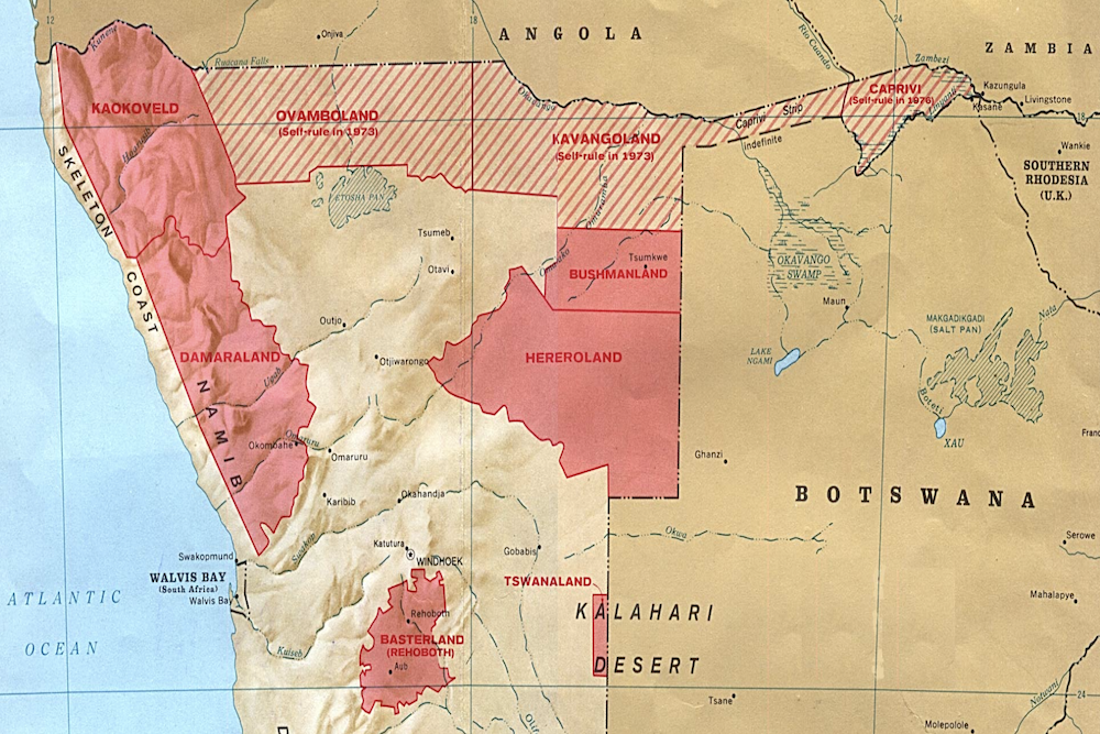 Namibia map twisht