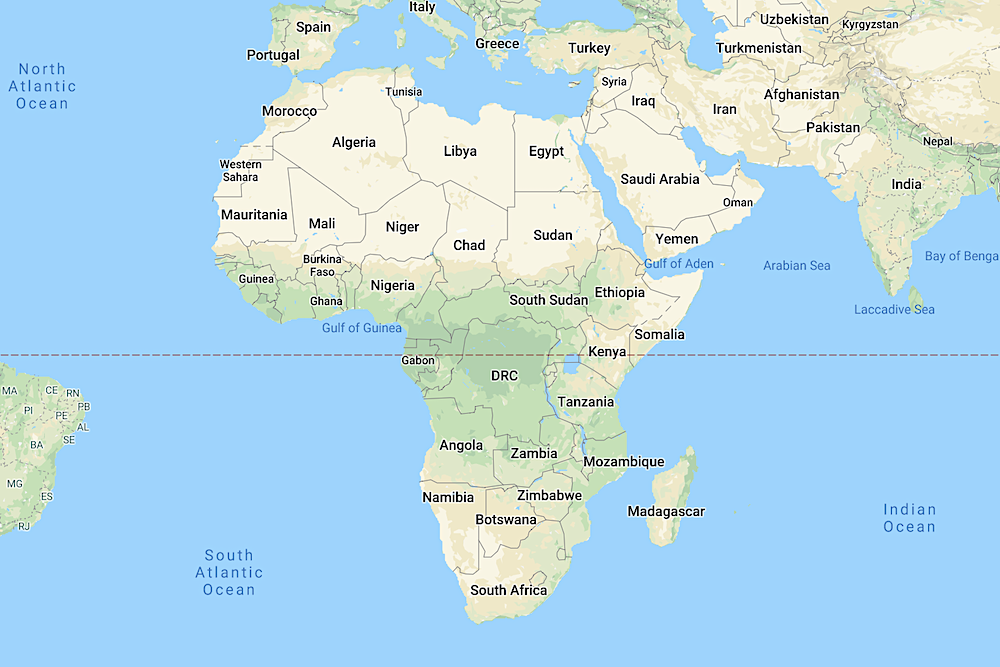 Africa Map twisht