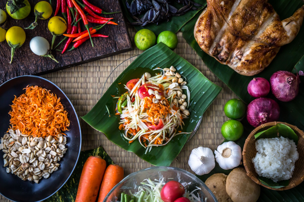 Papaya Salad twisht Laos
