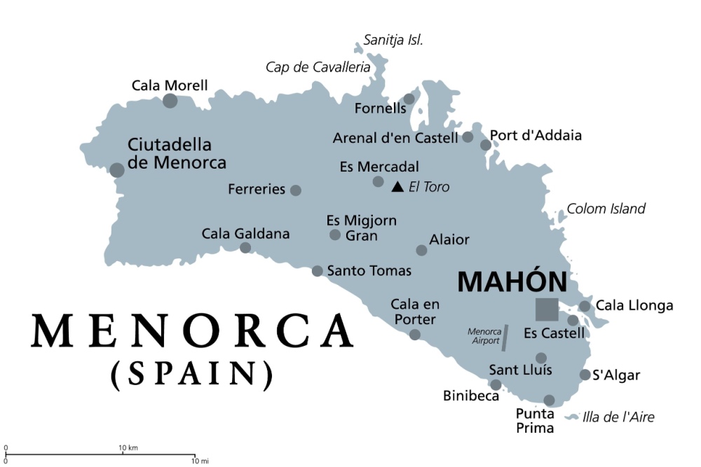 Menorca twisht map